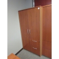Sugar Maple 72 in. 2 Door Wardrobe w Shelves, File Drawers Sugar Maple 72 in. 2 Door Wardrobe w Shelves, File Drawers